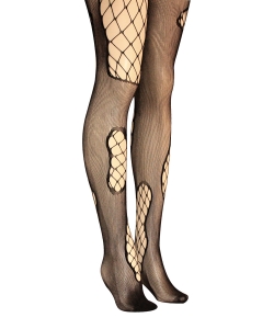 Ripped Cut Out Pattern Stockings SO400004 BLACk